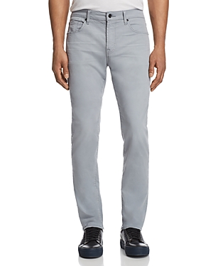 7 FOR ALL MANKIND ADRIEN SLIM FIT JEANS IN MID GRAY,AT0165098P