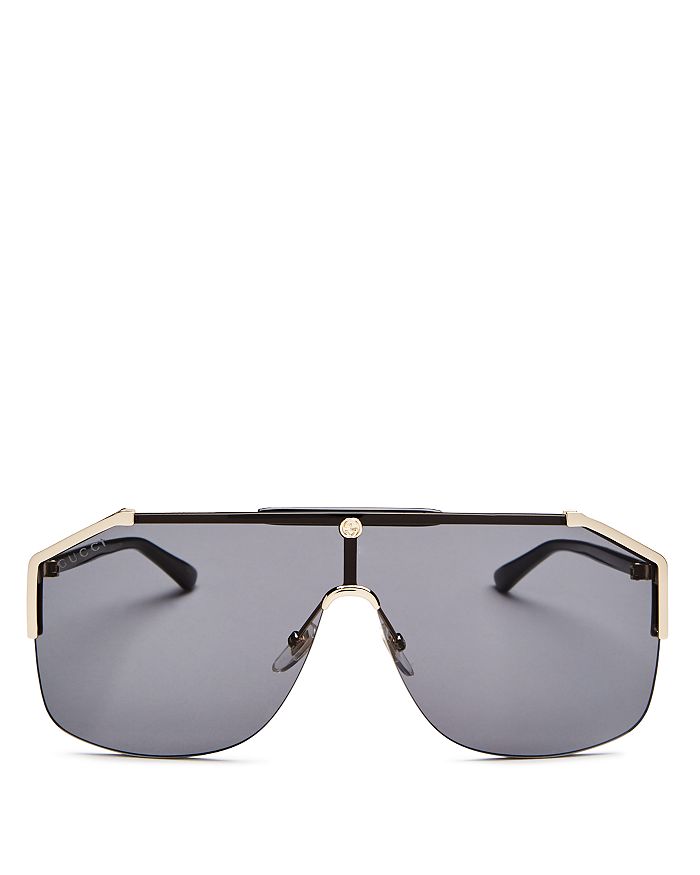 Gucci Men's Rimless Shield Sunglasses, 142mm | Bloomingdale's