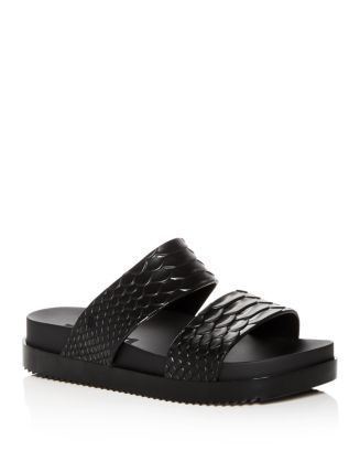 Melissa Women's Baja East Cosmic Python Embossed Platform Pool Slide ...