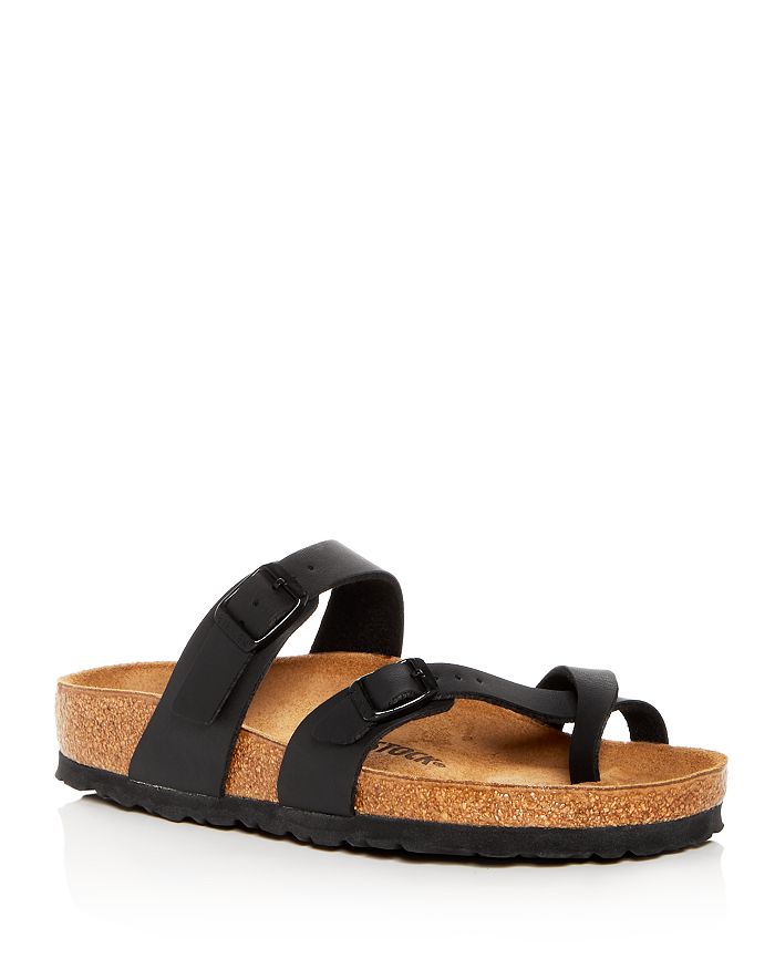 Shop Birkenstock Women's Mayari Buckled Slide Sandals In Black