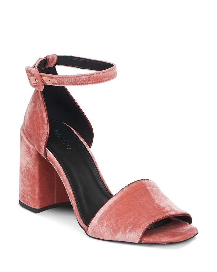 Hedda velvet block heel sandal deals