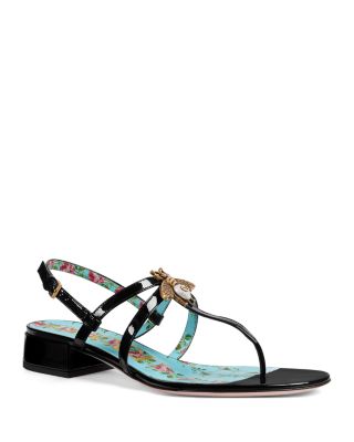 Patent Leather Bee Sandals 