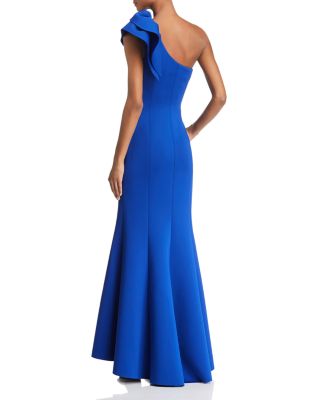 Eliza J One-Shoulder Scuba Gown Bloomingdale's