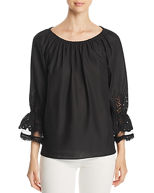 LE GALI CHARLY EYELET DETAIL TOP - 100% EXCLUSIVE,BU8B12-2D