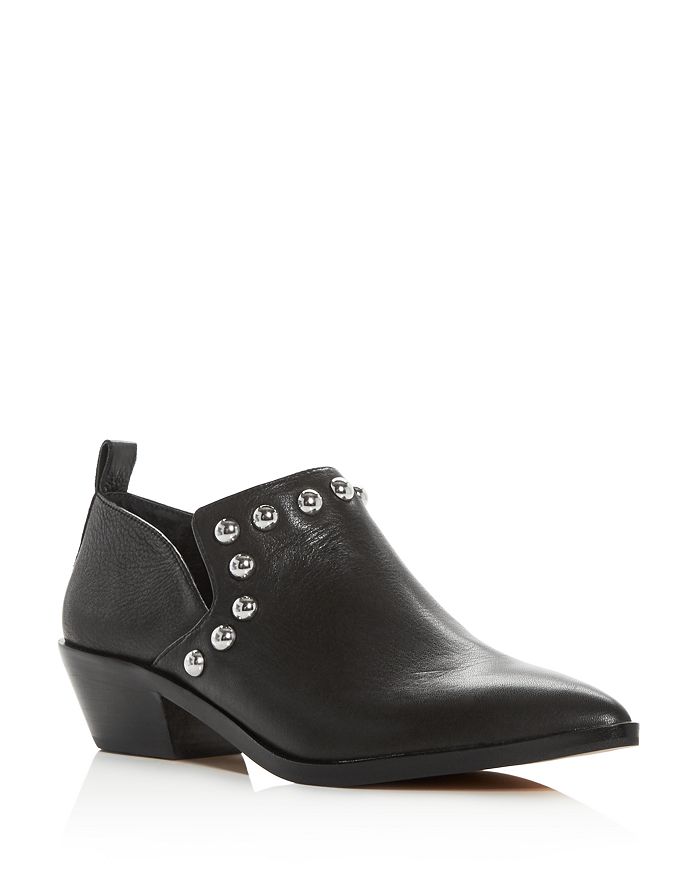 Rebecca Minkoff Women s Katen Studded Leather Low Heel Booties