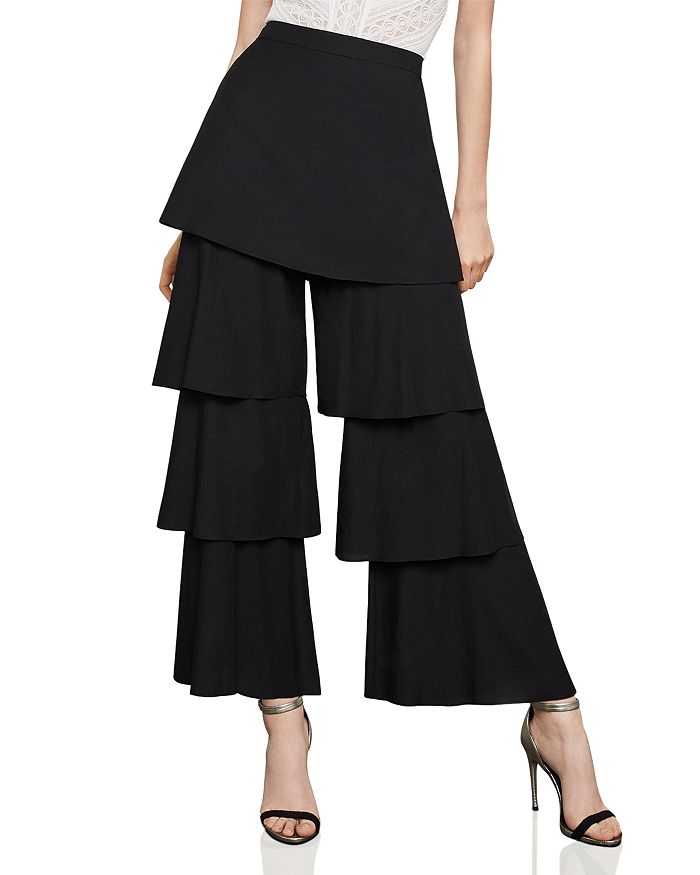 TIERED WIDE LEG PANTS