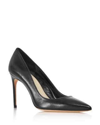Valerie Leather Pointed Toe Pumps 