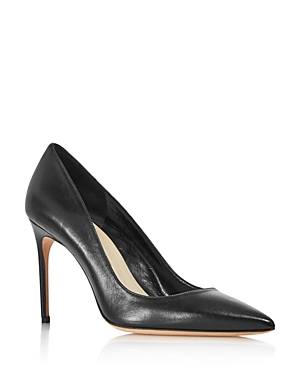 BRIAN ATWOOD WOMEN'S VALERIE LEATHER POINTED TOE PUMPS,BA902003
