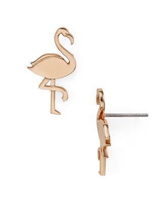 flamingo stud earrings