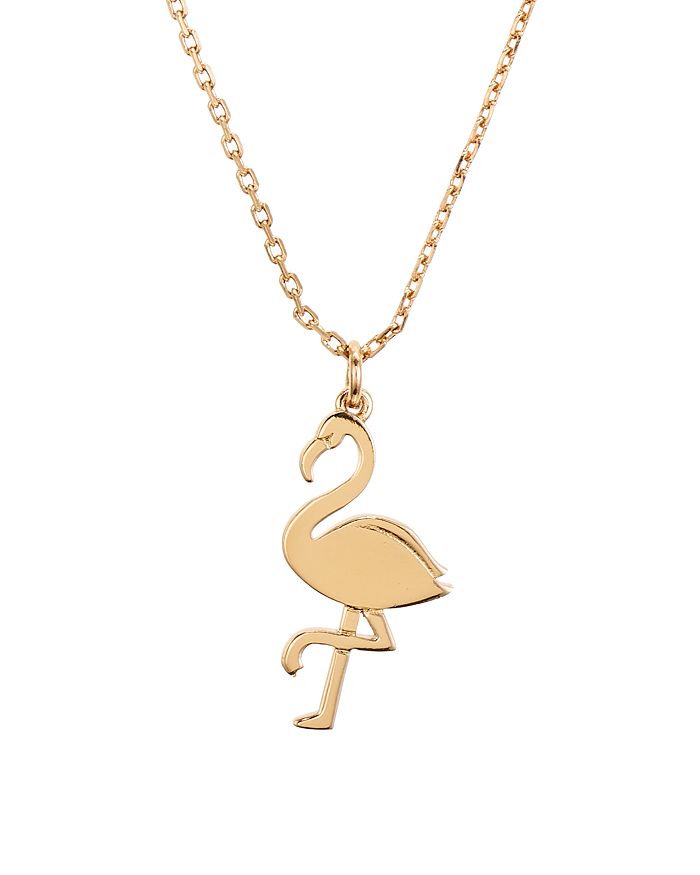 Kate spade flamingo necklace sale