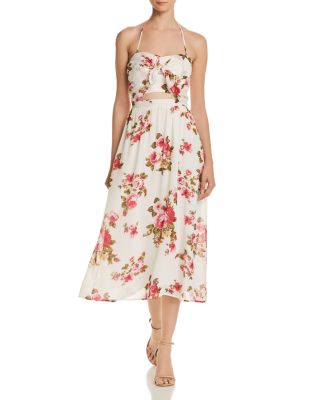 WAYF - Daria Floral Halter Dress