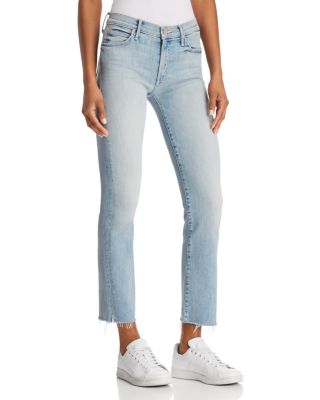 mother the rascal ankle snippet jeans
