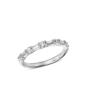Bloomingdale's Diamond Baguette & Round Band in 14K White Gold, 0.50 ct. t.w. - 100% Exclusive