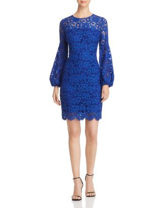 Elie Tahari Shayla Balloon Sleeve Lace Dress | Bloomingdale's