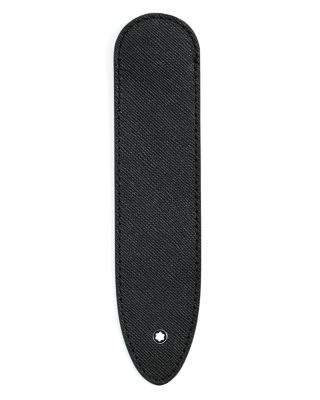 Sartorial Embossed Leather Pen Sleeve