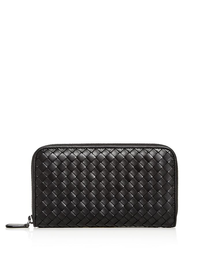 Bottega Veneta - Woven Leather Zip Wallet
