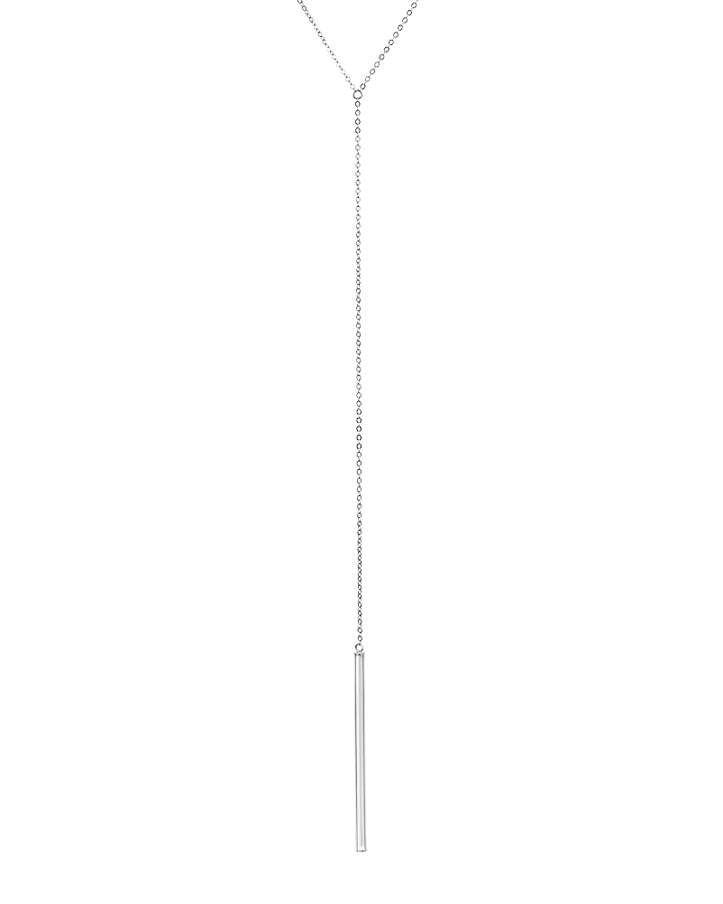 Nancy B Bar Pendant Lariat Necklace, 21 - Exclusive In Silver