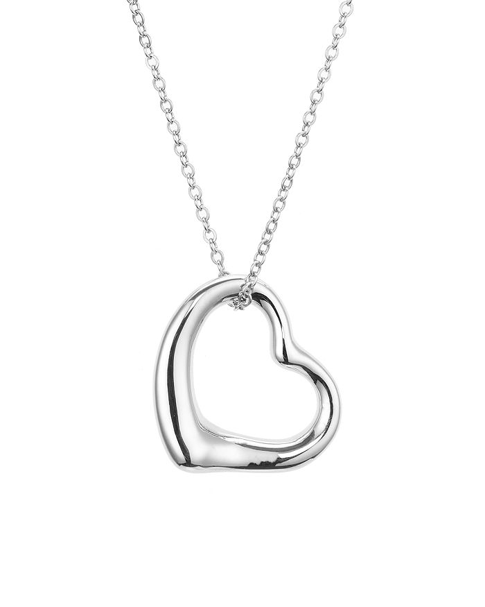 Nancy B Open Heart Pendant Chain Necklace, 16 - 100% Exclusive In Silver