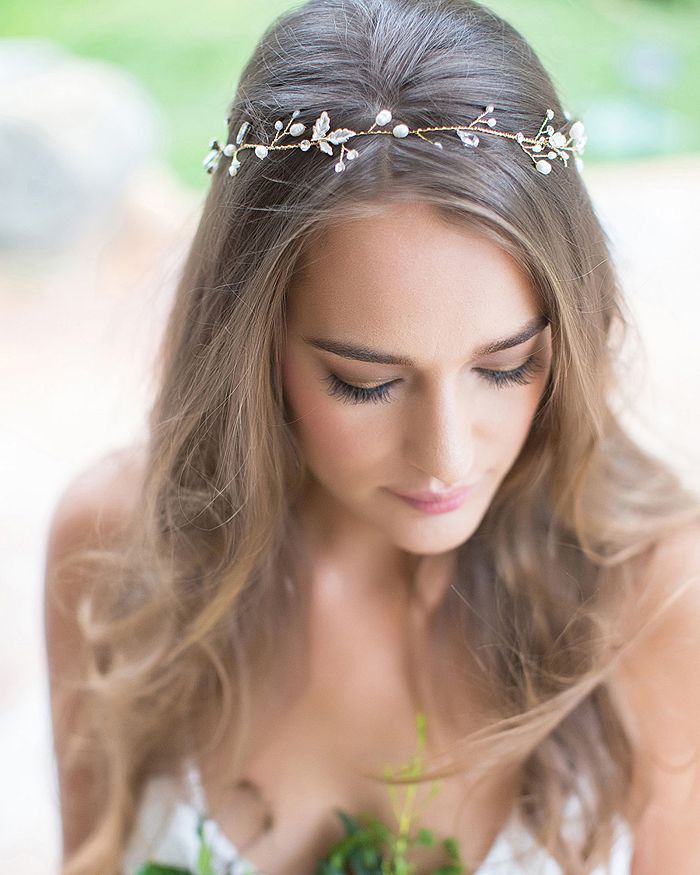Brides And Hairpins Marica Halo Headpiece In Gold Modesens