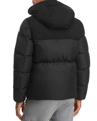 moncler montclar logo trim down jacket