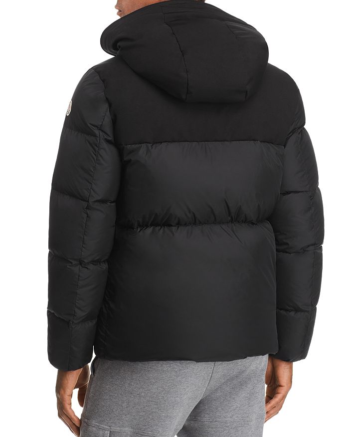 Shop Moncler Montclar Logo Trim Down Jacket In Black