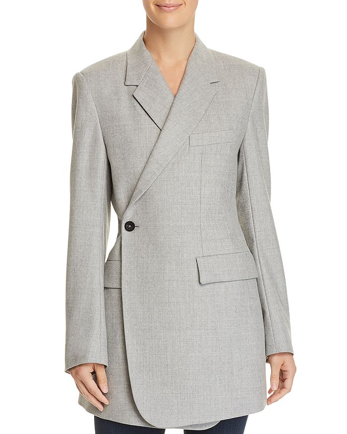 Theory Longline Overlap Blazer Bloomingdale s