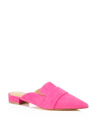 womens pink mules