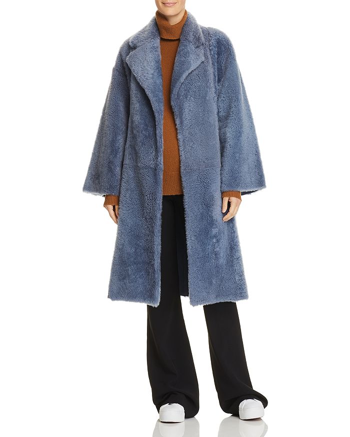 Theory Shearling Robe Coat | Bloomingdale's