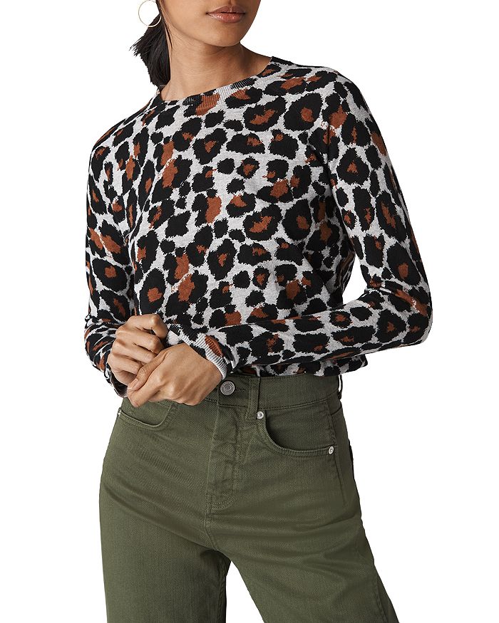 Whistles Leopard Print Sweater Bloomingdale's