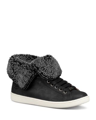 ugg leather high top sneakers