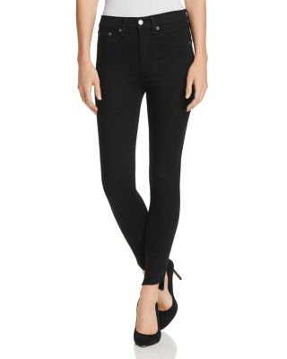 rag and bone black high rise skinny