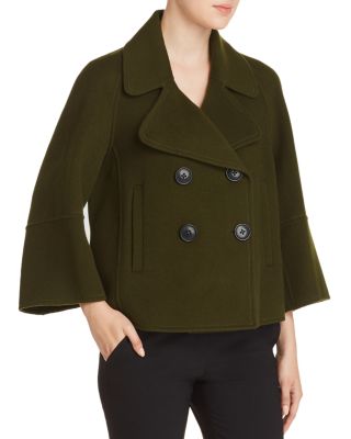 cropped wool peacoat