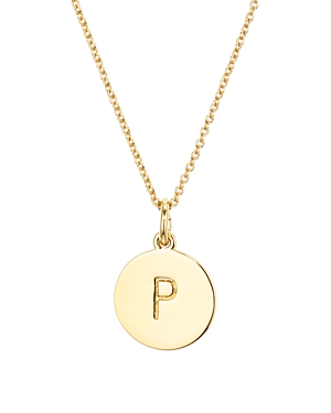 Shop Kate Spade New York One In A Million Initial Pendant Necklace, 18 In P/gold