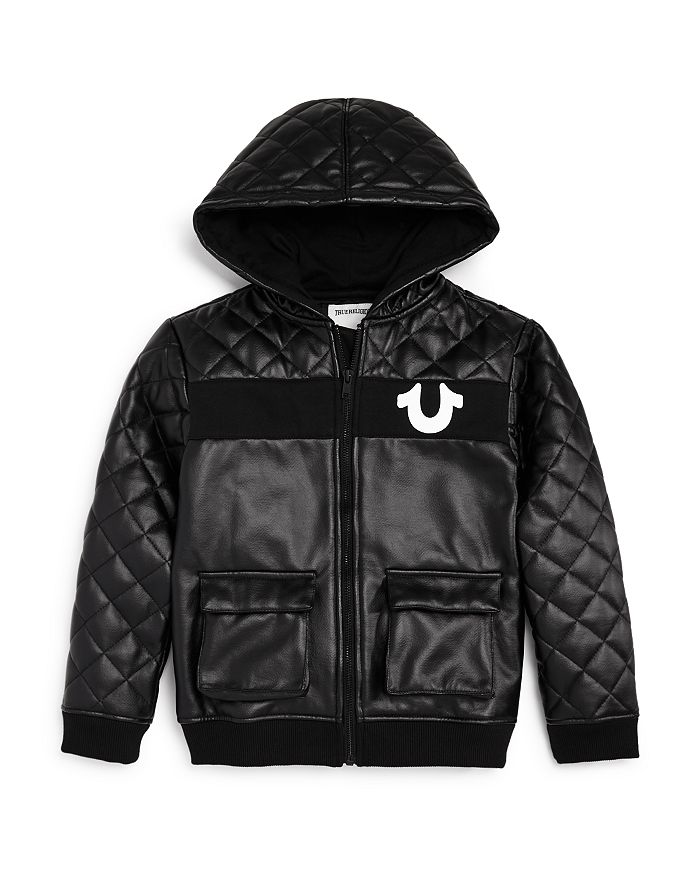 True Religion Boys Quilted Faux Leather Jacket Little Kid Bloomingdale s