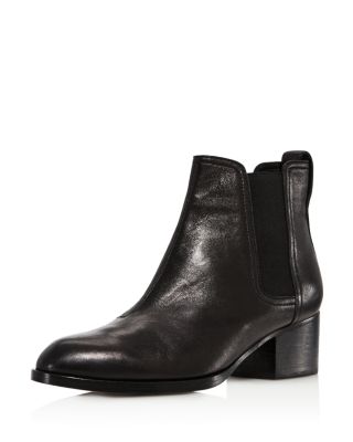 pointed mid heel boots