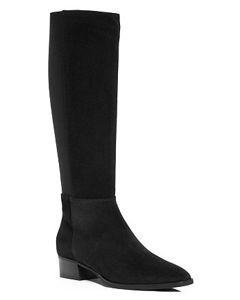 Aquatalia Women's Finola Weatherproof Block-Heel Riding Boots ...