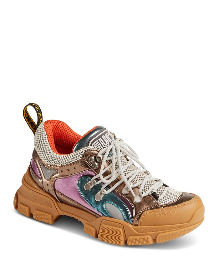 women's sega leather lace up sneaker with removable crystals