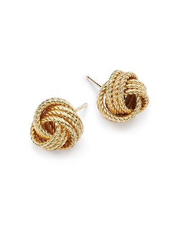 Bloomingdale's Twisted Love Knot Earrings in 14K Gold - 100% Exclusive ...