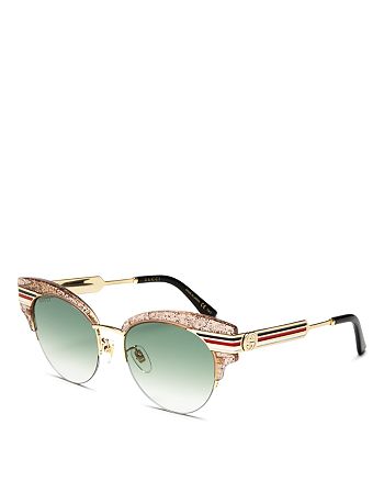 Gucci Women S Glitter Cat Eye Sunglasses 51mm Bloomingdale S