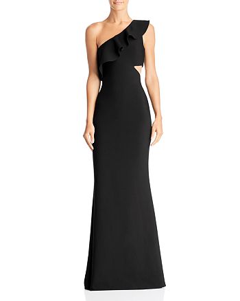 LIKELY Ruffled One-Shoulder Gown | Bloomingdale's