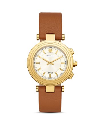 Tory Burch The Classic T Hybrid Smartwatch, 36mm | Bloomingdale's