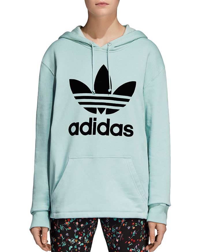 adidas Originals Oversized Trefoil Hooded Sweatshirt Bloomingdale s