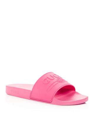 gucci rose pink slides