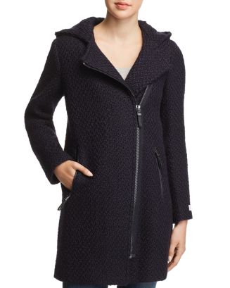 Calvin Klein Asymmetric Zip-Front Knit Jacket | Bloomingdale's