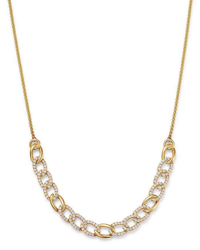 Bloomingdale's Diamond Chain Bolo Necklace In 14k Yellow Gold, 1.50 Ct. T.w. - 100% Exclusive In White/gold