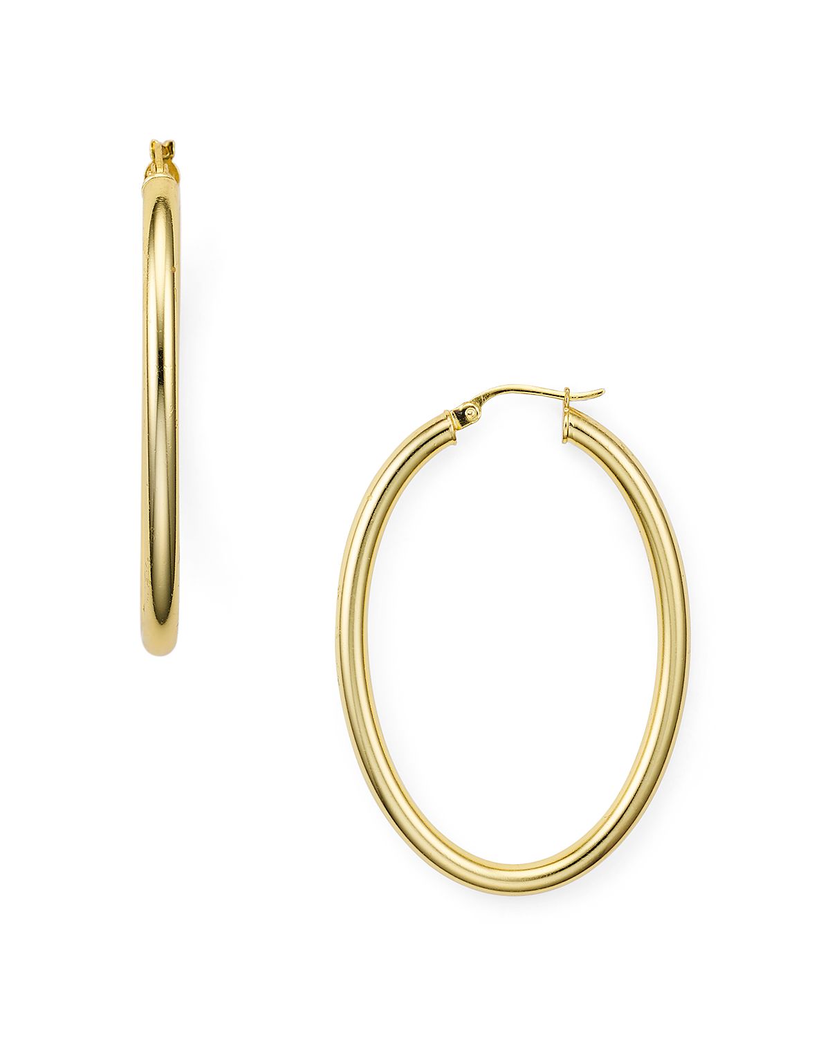 Aqua Tube Hoop Earrings