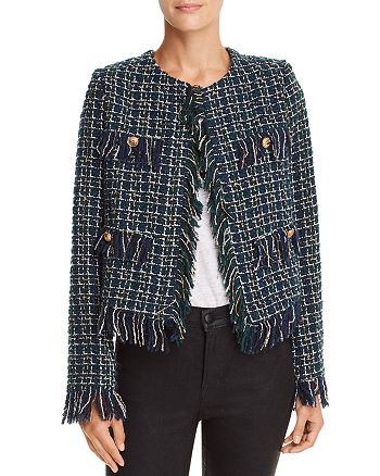 Jia Fringed Tweed Jacket