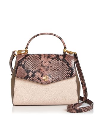 tory burch snakeskin handbag