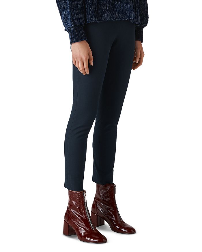 Whistles Super Stretch Pants In Navy