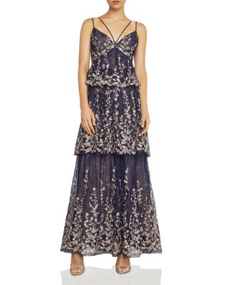 bcbg tiered lace dress